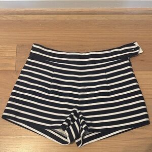 J. Crew Navy and White Striped shorts